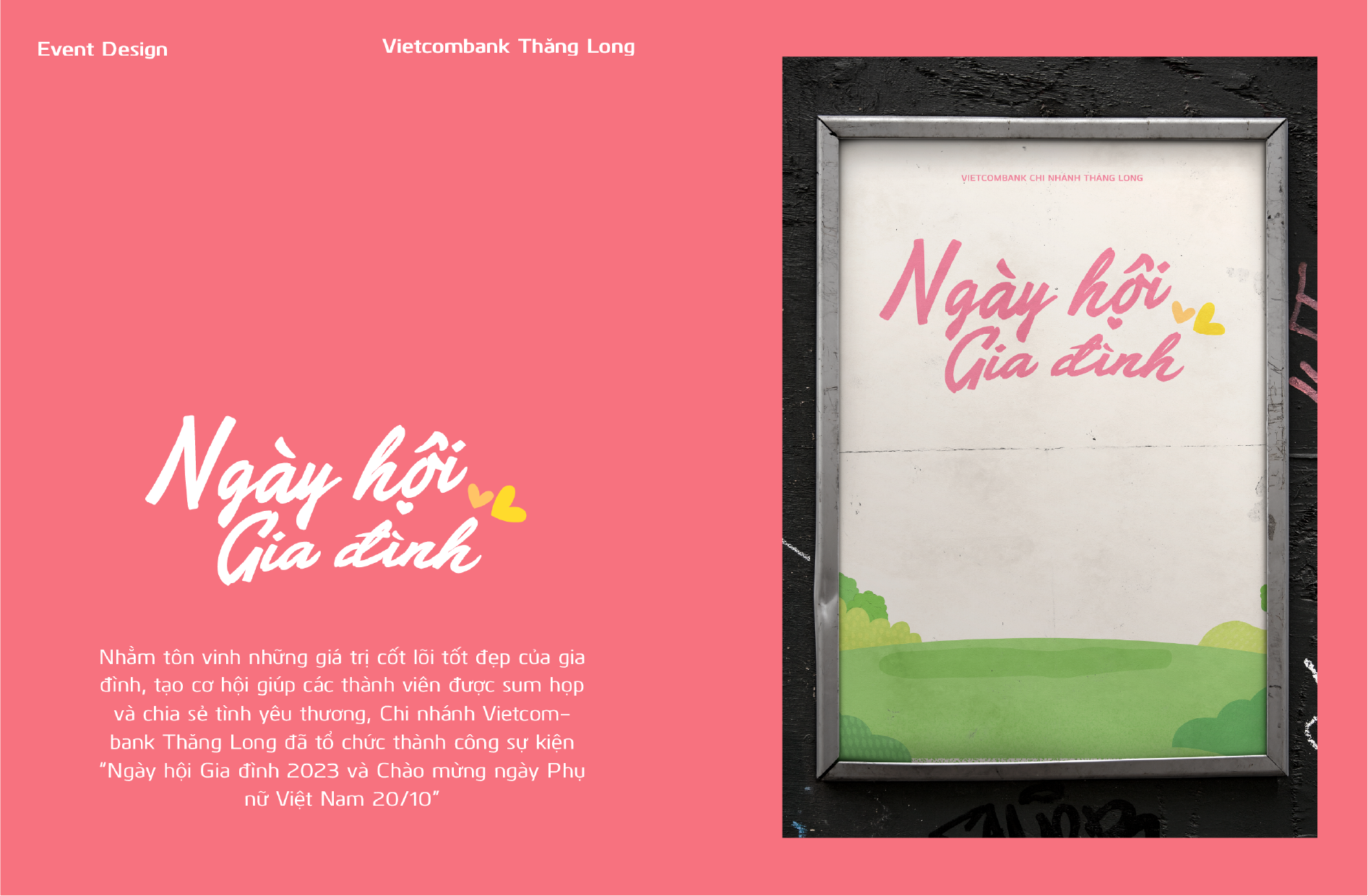 Vietcombank Family Day Backdrop Design